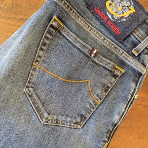 Jacob Cohen blue jeans in denim di cotone+elastan Colore blu délavé Taglia W31