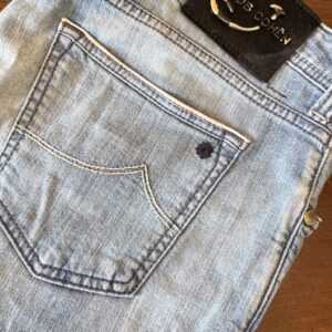 Jacob Cohen Limited Edition, blue jeans in denim di cotone+elastan Colore blu délavé Taglia W38