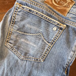 Jacob Cohen Limited Edition, blue jeans in denim di cotone Colore blu délavé Taglia W38