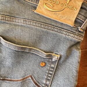 Jacob Cohen Limited Edition, blue jeans in denim di cotone+elastan Colore blu Taglia W34