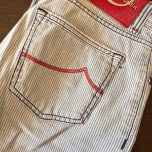 Jacob Cohen Limited Edition, jeans in denim di cotone Colore a righe blu e bianche Taglia W32
