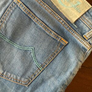 Jacob Cohen blue jeans in denim di cotone+elastan Colore blu délavé Taglia W40