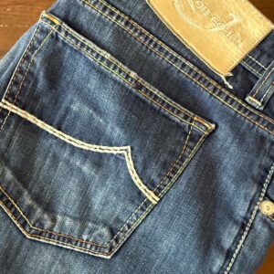 Jacob Cohen blue jeans in denim di cotone+elastan Colore blu délavé Taglia W37