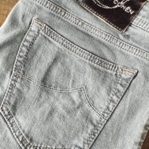 Jacob Cohen jeans in denim di cotone+elastan Colore grigio Taglia W40