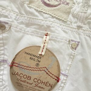 Jacob Cohen pantaloni in cotone+elastan Colore panna Taglia W34 - Nuovi !