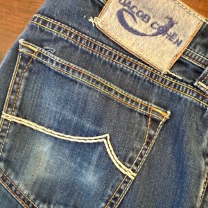 Jacob Cohen blue jeans in denim di cotone + elastan Colore blu Taglia W36